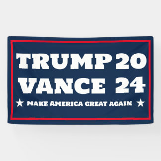 Politie voor Trump Vance 2024 Banner