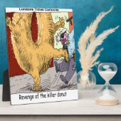 Politie Vs Donut Funny Cartoon Fotoplaat (Zijkant)