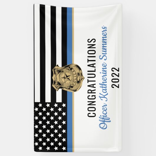 Politieacademie Afstudeerafdeling Handhaving Spandoek (Verticaal)