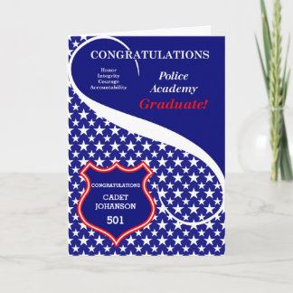 Politieacademie Afstuderen gefeliciteerd Kaart
