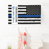 Politieacademie Thin Blue Line Spandoek (Insitu)