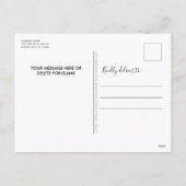 Politieafdeling Aangepaste Logo Thin Blue Line Feestdagenkaart (Achterkant)