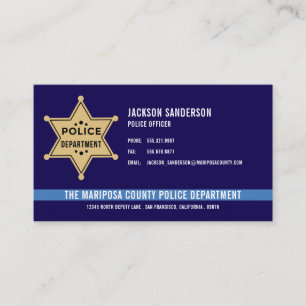 Politieafdeling Handhaving Sheriff Badge Visitekaartje