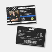 Politieagent Aangepaste foto Rechtshandhaving ID Badge (Front & Back)