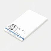 Politieagent Afdeling Rechtshandhaving Logo Post-it® Notes (Schuin)