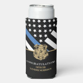 Politieagent Afstuderen Law Enforcement Academy (Seltzer Achterkant)