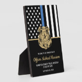 Politieagent Afstuderen Law Enforcement Academy Fotoplaat (Zijkant)