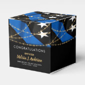 Politieagent Afstuderen Thin Blue Line Party Bedankdoosjes (Voorkant Zijde)