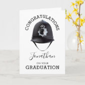 Politieagent Afstuderen | Uitstappen Kaart (Gele Bloem)