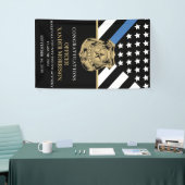 Politieagent Afstuderen Wetshandhavingsvlag Spandoek (Beurs)