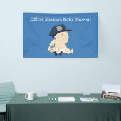 Politieagent Baby Cop Custom Banner (Beurs)