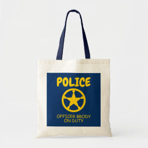 Politieagent canvas tas voor de Birthday-partij va