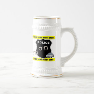 Politieagent Crime Scene Beer Stein Bierpul