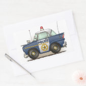 Politieagent crusier Cop auto Rechthoekige Sticker (Envelop)