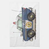 Politieagent crusier Cop auto Theedoek (Verticaal)