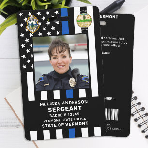 Politieagent Custom Foto Logo Rechtshandhaving Badge