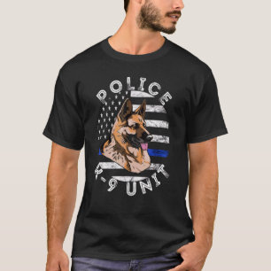 Politieagent Duitse politie van Shepherd K9 T-shirt