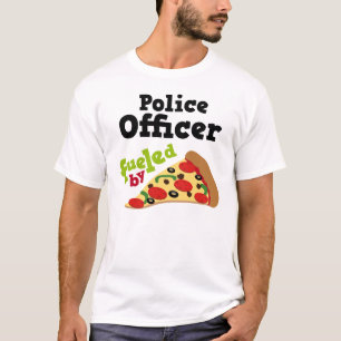 Politieagent (Funny) Pizza T Shirt