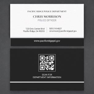 Politieagent Handhaving QR-code Visitekaartje
