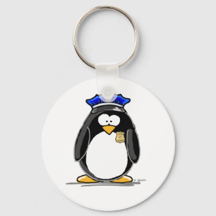 Politieagent Penguin Sleutelhanger