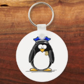 Politieagent Penguin Sleutelhanger (Voorkant)