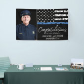 Politieagent Pensioen Wetshandhaving Foto Spandoek (Beurs)