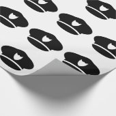 Politieagent pet cadeaupapier (Hoek)