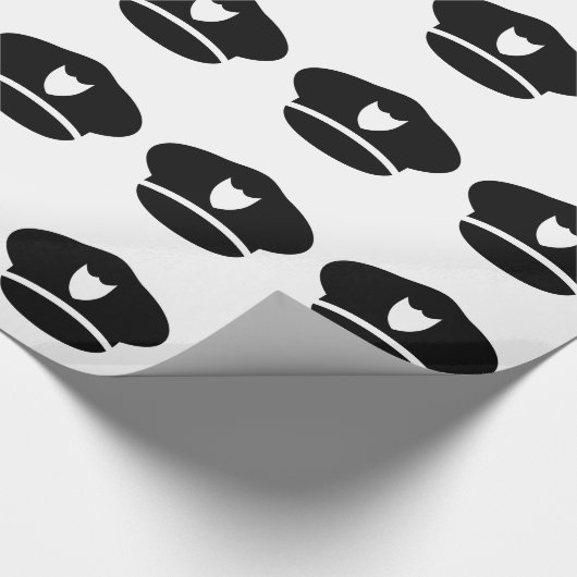 Politieagent pet cadeaupapier (Hoek)