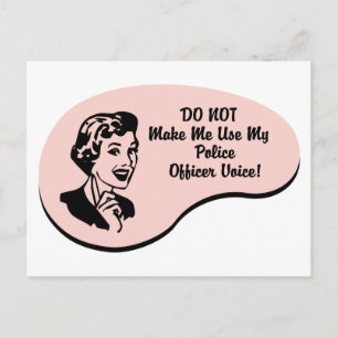 Politieagent Stem Briefkaart