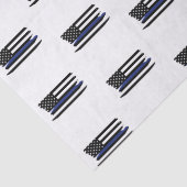Politieagent Thin Blue Line Law Enforcement Cop Tissuepapier (Detail)