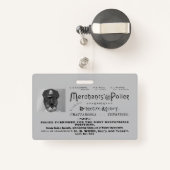  politieagenten badge (Achterkant met intrekbare)