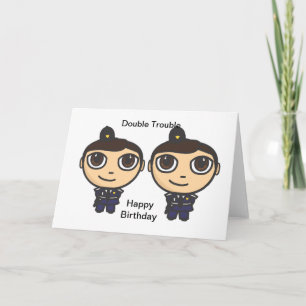 Politieagenten Double Trouble Happy Birthday Kaart