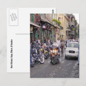 Politieagenten, fietsers en voodoo briefkaart (Voorkant / Achterkant)