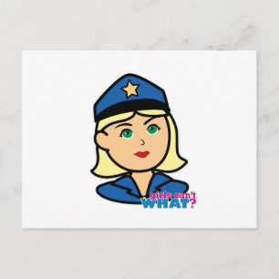 Politieambtenaar Briefkaart