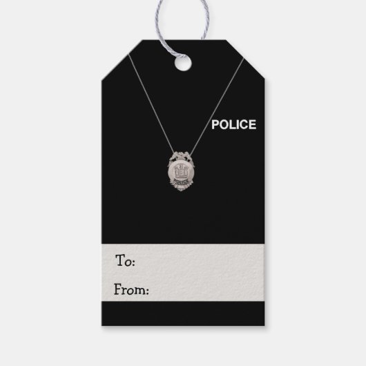 Politieambtenaar Cadeaulabel (Voorkant)