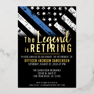 Politieambtenaar met bevoegdheid tot terugbetaling folie uitnodiging