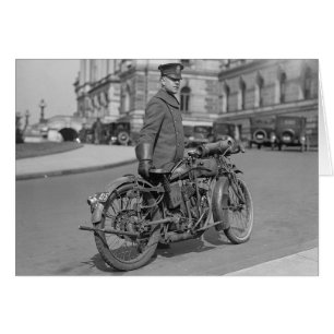 Politieambtenaar motorfiets, 1922