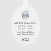 Politieambtenaar Ornament (achterkant)