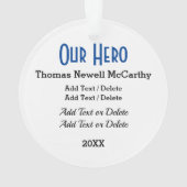 Politieambtenaar Ornament (achterkant)