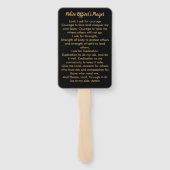 Politieambtenaar Prayer Law Enforcement Afstuderen Handwaaier (Achterkant)