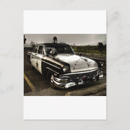  politieauto briefkaart (Voorkant)