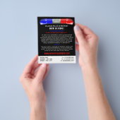 Politieauto Siren, politiefunctionaris, aanwerving Flyer (Hand)