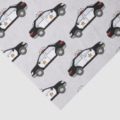 Politieauto's Tissuepapier (Detail)