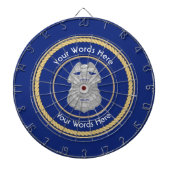 Politiebadge Universal Shield Dartboard Dartbord (Voorkant)