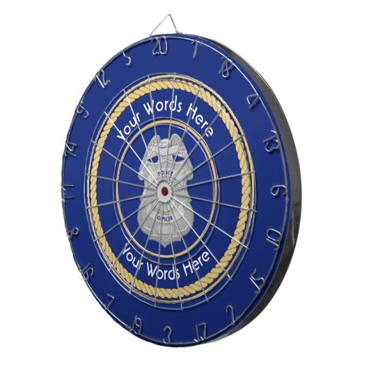 Politiebadge Universal Shield Dartboard Dartbord (Voorkant Rechts)