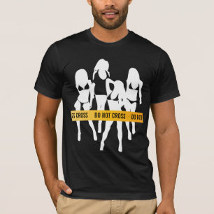 Politieband - niet kruisen t-shirt