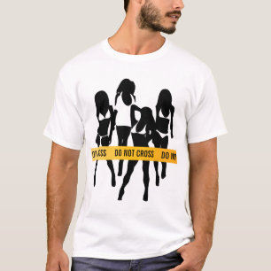 Politieband - niet kruisen t-shirt