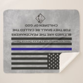 Politiebeambte geprezen door God Vreemdelaars Sherpa Deken (Voorkant (horizontaal))