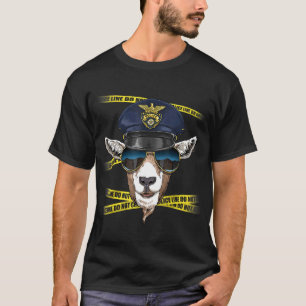 Politiebeambte krijgt PD Cop Crime Scene Goat Whis T-shirt