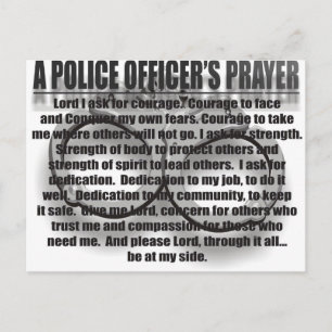 POLITIEBUREAUS PRAYER BRIEFKAART